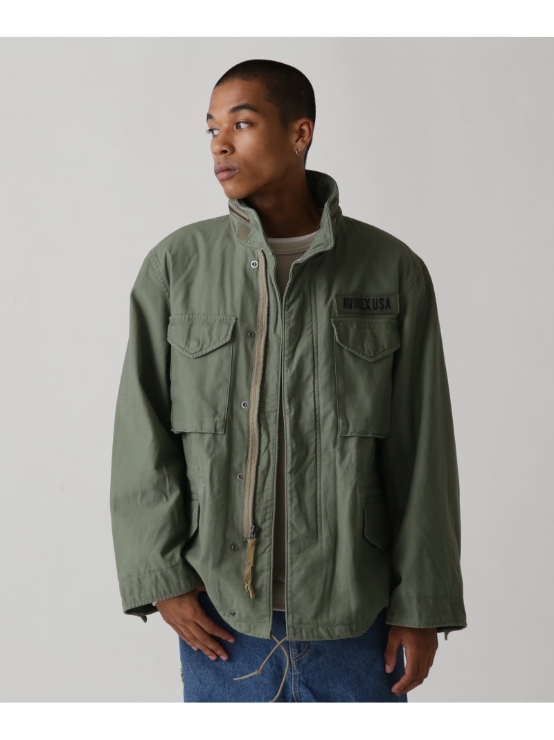 TYPE M-65 FIELD JACKET AVIREX アヴィレックス ジャケット・アウター ブルゾン・ジャンパー グリーン ブラック【送料無料】[ Fashion]
