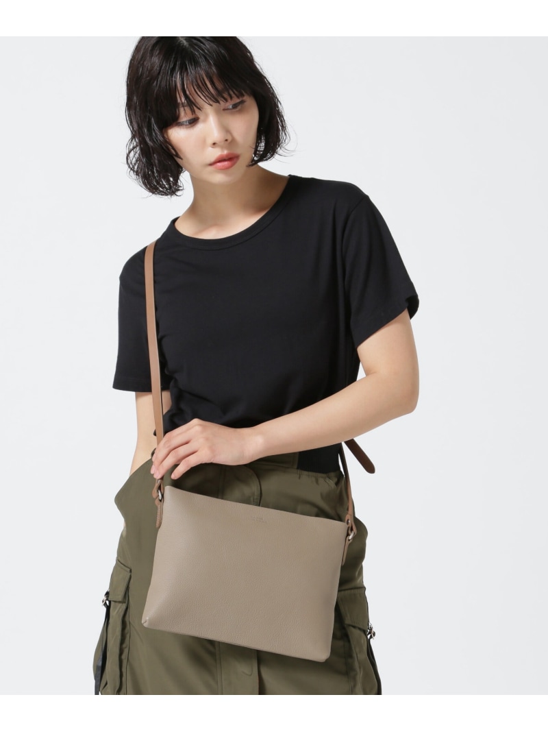 SLOW(スロウ)SHRINK-SACOCHE -858S36P B'2nd ビーセカンド バッグ その他のバッグ グレー ブラック【送料無料】[ Fashion]