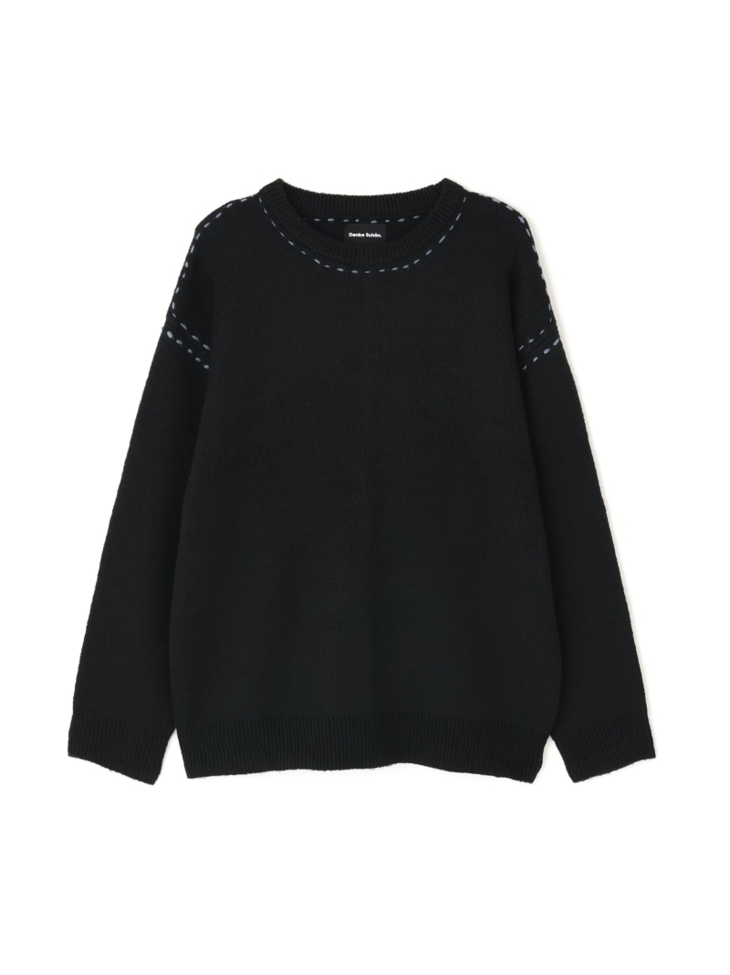 DankeSchon/ダンケシェーン/ST KNIT CREWNECK LHP エルエイチピー トップス ニット ホワイト グレー ブラック【送料無料】[ Fashion]｜US ONLINE STORE
