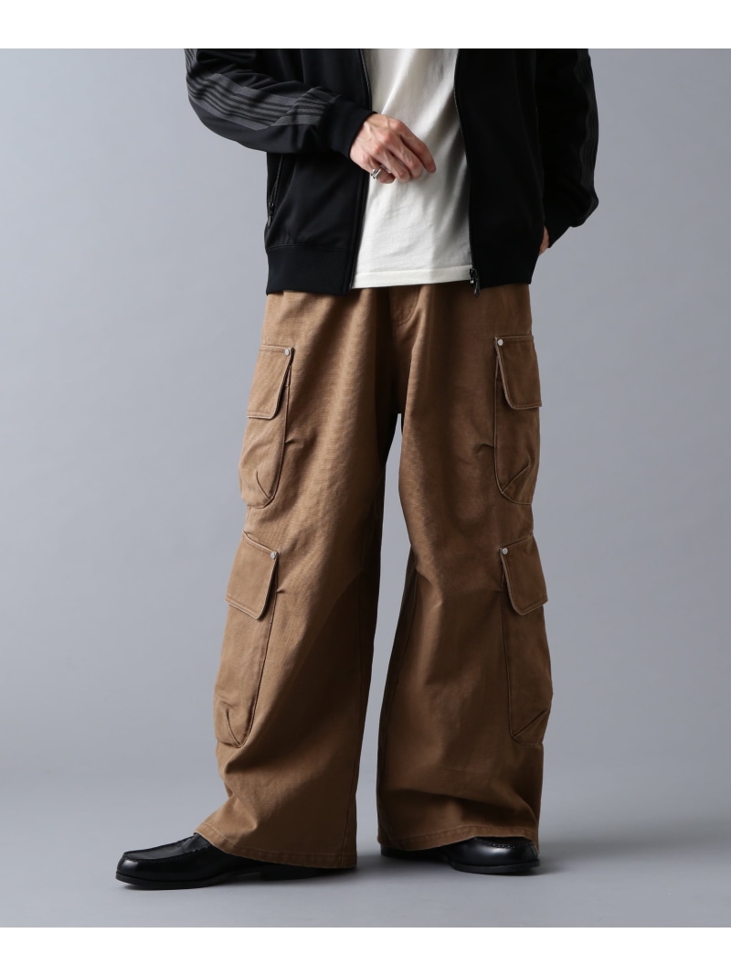 【SALE／50%OFF】DankeSchon/ダンケシェーン/DUCK FLARE BAGGY CARGO PANTS LHP エルエイチピー パンツ その他のパンツ ブラック ベージュ【RBA_E】【送料無料】[ Fashion] 7,920円