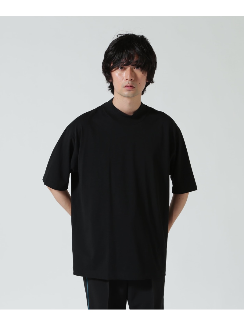 ATON (エイトン)DRY COTTON JERSEY ｜ MOCKNECK T-SHIRT B'2nd ビーセカンド トップス カットソー・Tシャツ ブラック ホワイト【送料無料】[ Fashion]
