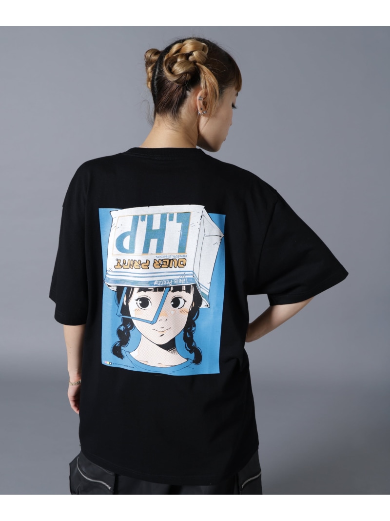 overprint/厚地の外套刷り上げる/Shopper Tee COTOH LHP エルエイチピー トップス カットソー・プルオーバー 黒いこと 白いこと【貨物輸送無料】[ Fashion]