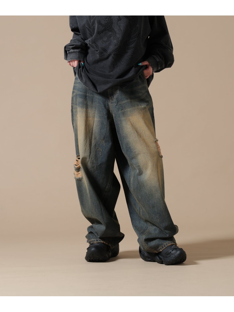 SIS/エスアイエス/Washed Wide Denim pants LHP エルエイチピー パンツ その他のパンツ ブルー【送料無料】[ Fashion]｜US ONLINE STORE