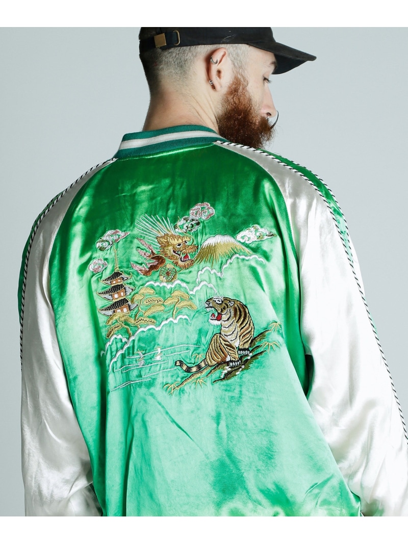 【SALE／40%OFF】RAYON SUKA ASING JACKET/レーヨン スカ エイジングジャケット Schott ショット ジャケット・アウター ブルゾン・ジャンパー グリーン ベージュ【RBA_E】【送料無料】[ Fashion]｜US ONLINE STORE