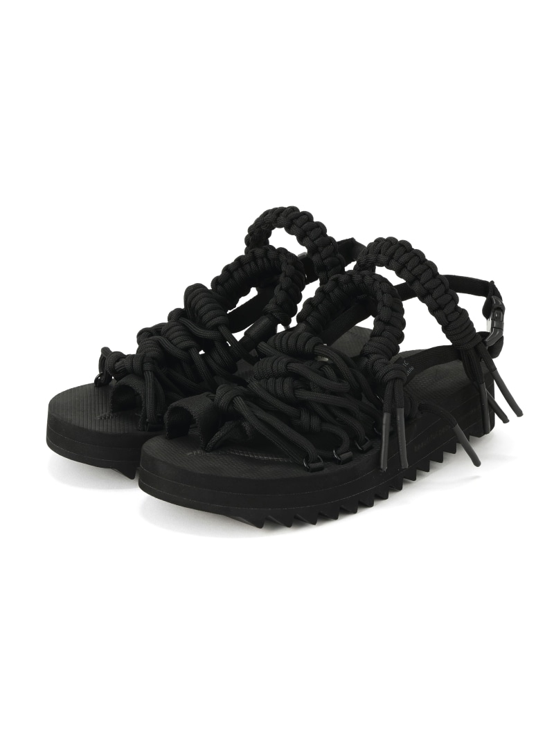 beautiful people/ビューティフルピープル/SUICOKE engineering sandals ROYAL FLASH ロイヤル閃光電球 シューズ・靴 余分の物のシューズ・靴 黒いこと【貨物輸送無料】[ Fashion]