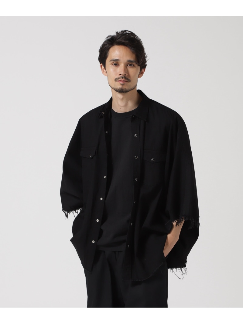 MINEDENIM(マインデニム)Square Big Denim Western SH B'2nd ビーセカンド トップス シャツ・ブラウス ブラック【送料無料】[ Fashion] 22,484円