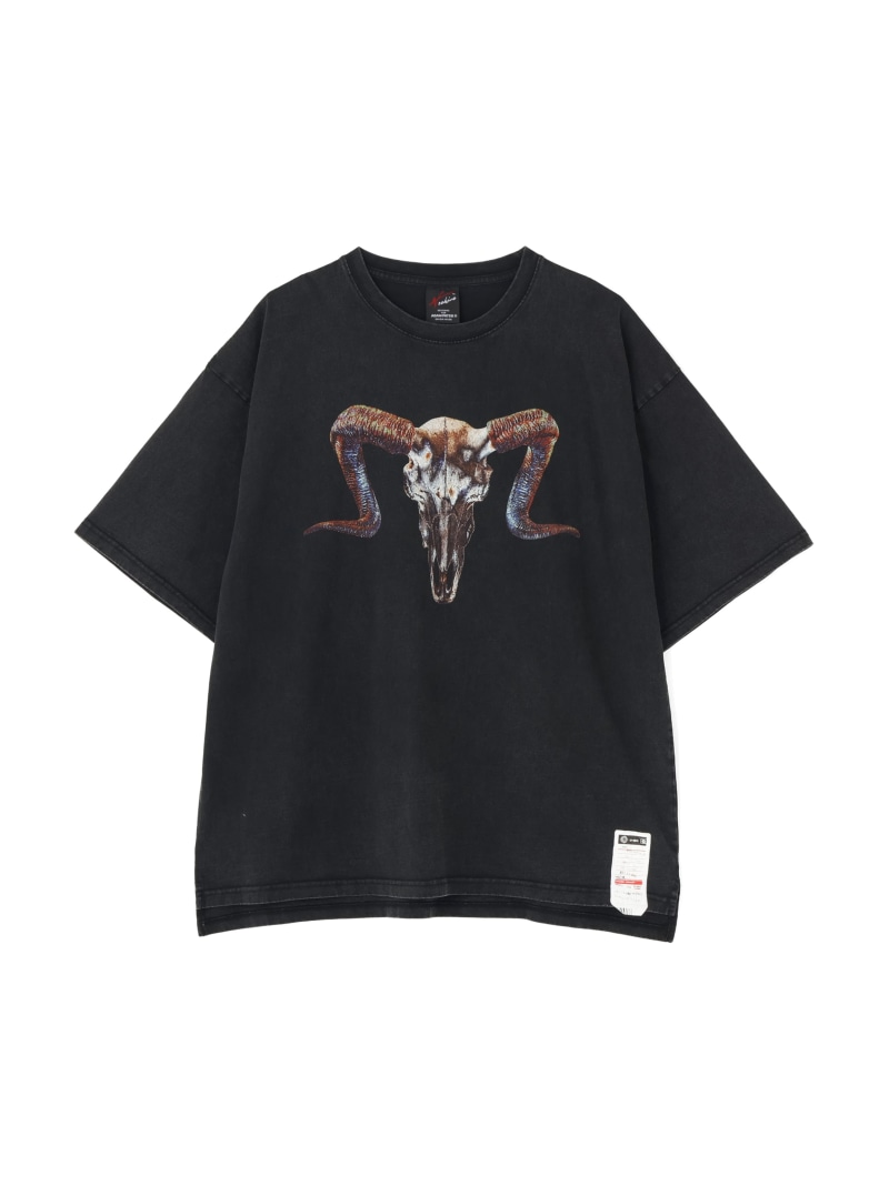 ADAMPATEK/アダムパテック/RED:BANSHEE Ram Skull Graphic short sleeve t-shirt LHP エルエイチピー トップス カットソー・Tシャツ ブラック【送料無料】[ Fashion]｜US ONLINE STORE