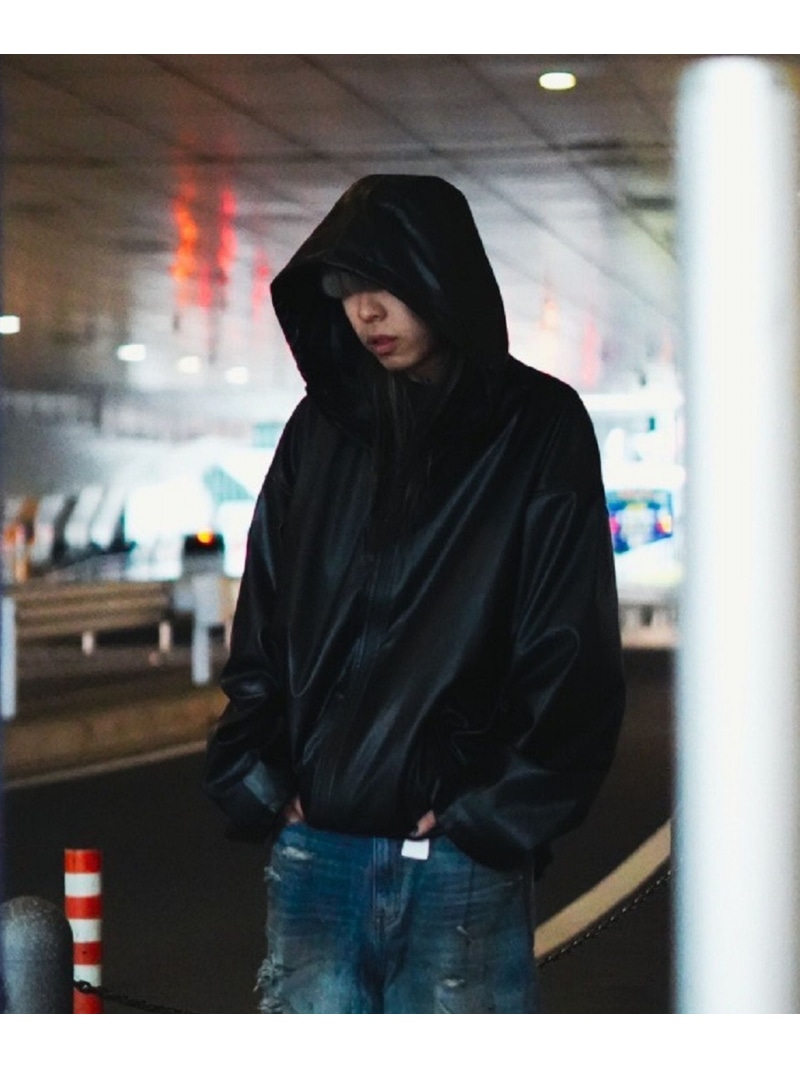 【SALE／30%OFF】FR(13)NDS/フレンズ/FAKE LEATHER HOODIE ROYAL FLASH ロイヤルフラッシュ ジャケット・アウター ブルゾン・ジャンパー ブラック【RBA_E】【送料無料】[ Fashion]｜US ONLINE STORE
