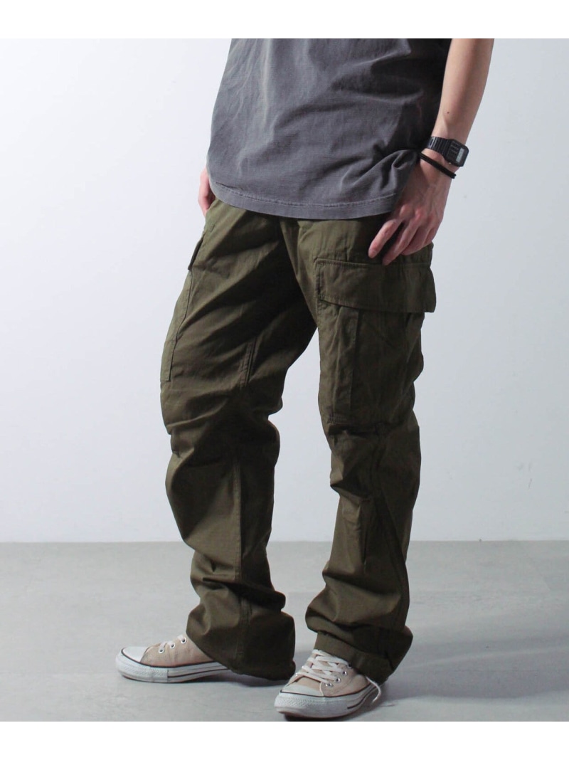 コットン リップストップ ファティーグ パンツ/COTTON RIPSTOP FATIGUE PANT AVIREX アヴィレックス パンツ その他のパンツ ブラック カーキグリーン グリーン ホワイト【送料無料】[ Fashion]｜US ONLINE STORE