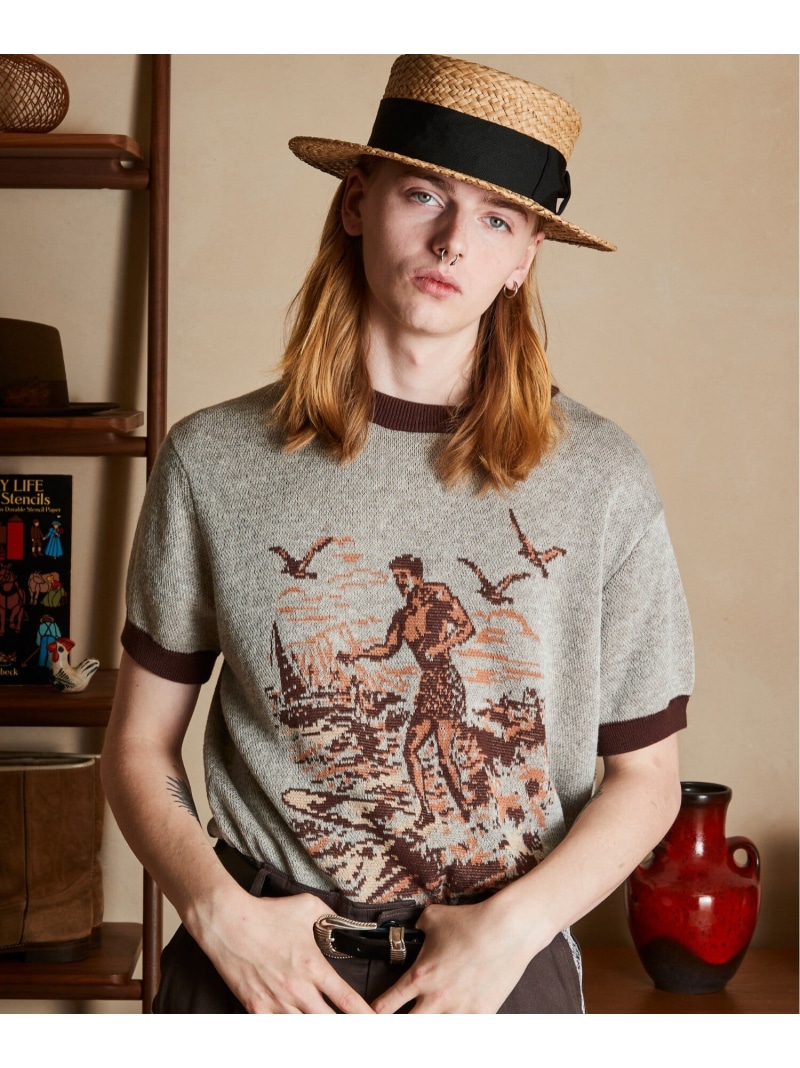 【SALE／40%OFF】50'S SS KNIT/50'S 半袖ニット Schott ショット トップス ニット ブラック ブラウン【RBA_E】【送料無料】[ Fashion]｜US ONLINE STORE