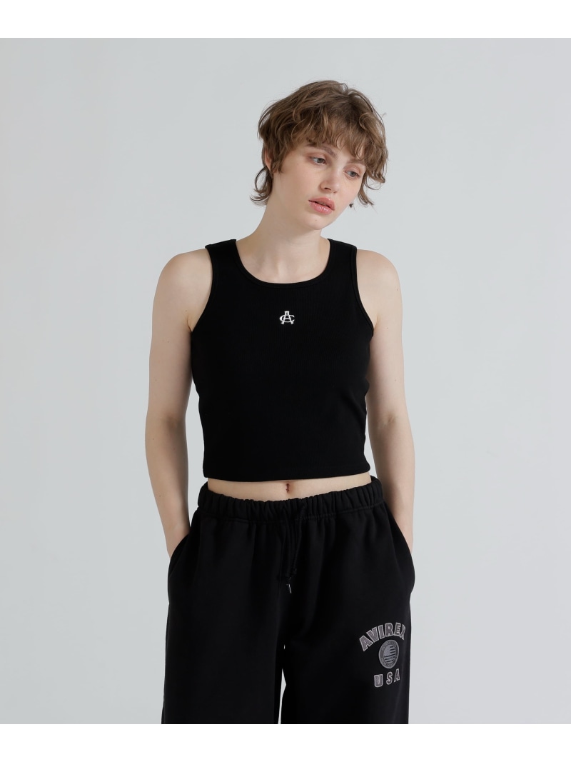 《直営店限定》AC BRA TOP AVIREX アヴィレックス トップス ノースリーブ・タンクトップ ブラック ホワイト グレー【送料無料】[ Fashion]