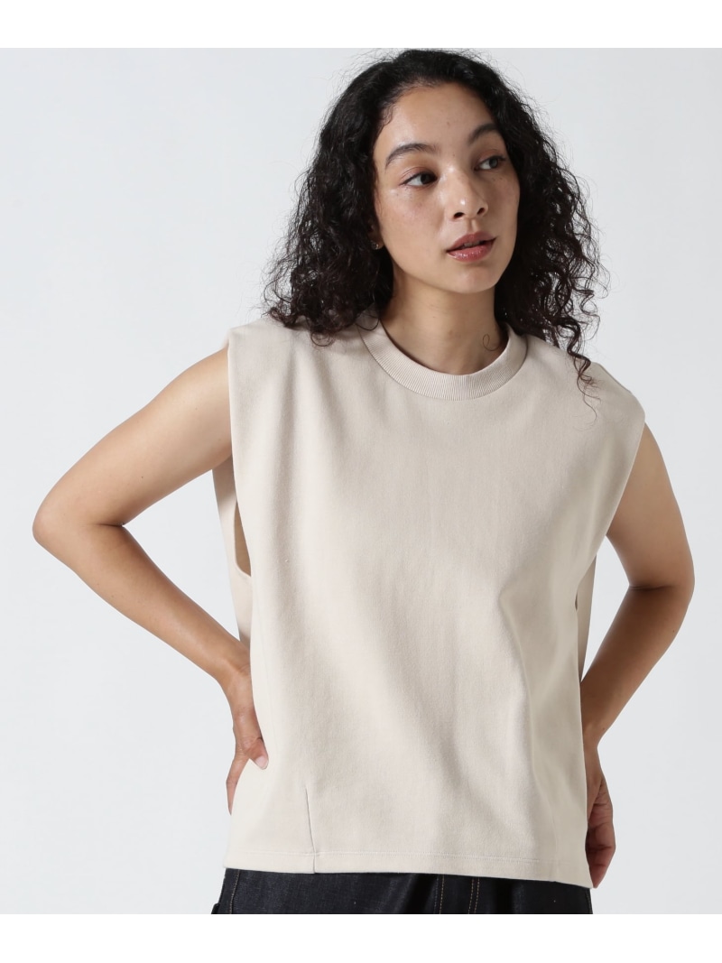 YENN(イエン)SLEEVELESS SWEAT PO /Y253-81077 B'2nd ビーセカンド トップス カットソー・Tシャツ ブラック ベージュ【送料無料】[ Fashion]