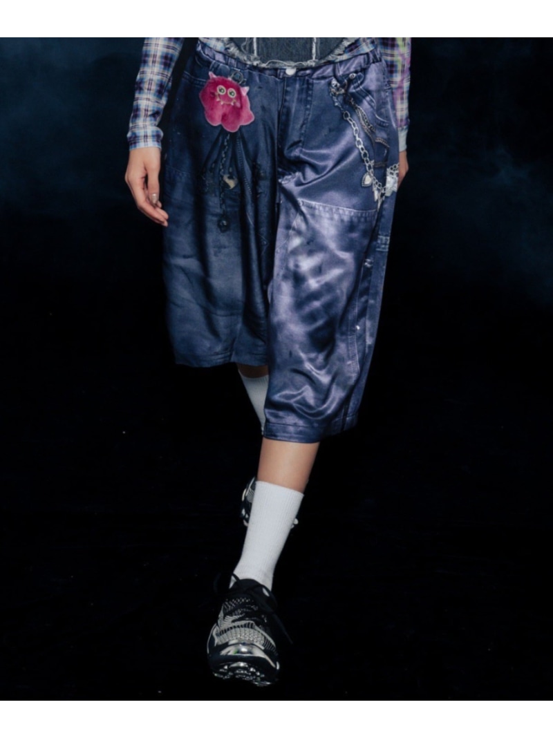 【SALE／40%OFF】TALKING ABOUT THE ABSTRACTION/別注BAGGY SHORTS ROYAL FLASH ロイヤルフラッシュ パンツ その他のパンツ ブルー ブラック【RBA_E】【送料無料】[ Fashion]｜US ONLINE STORE