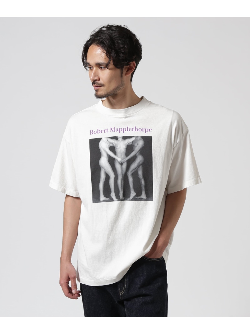 SAINT MICHAEL/セントマイケル/MT_SS TEE / EMBRACE WHITE ROYAL FLASH ロイヤルフラッシュ トップス カットソー・Tシャツ ホワイト【送料無料】[ Fashion] 28,512円