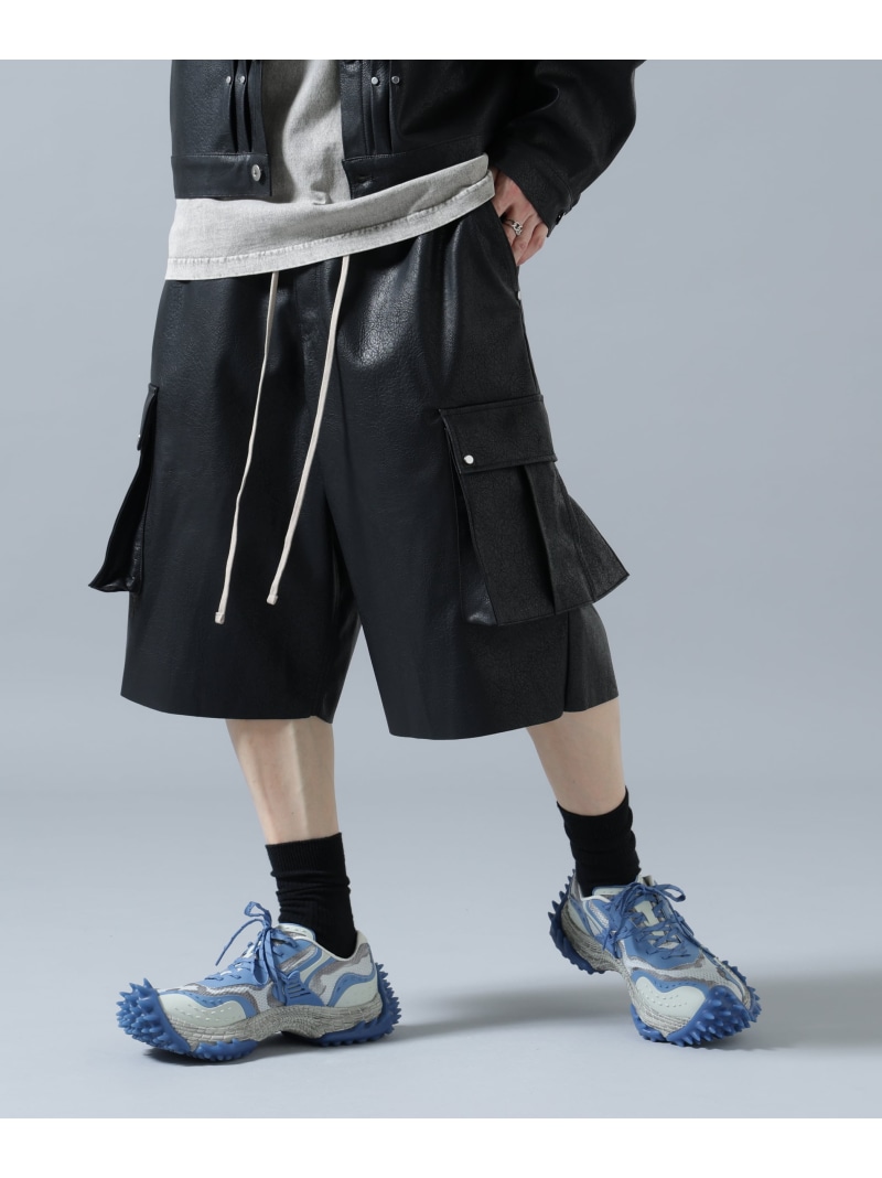 DankeSchon/ダンケシェーン/PULEATHER CARGO SHORTS LHP エルエイチピー パンツ その他のパンツ ブラック【送料無料】[ Fashion]｜US ONLINE STORE