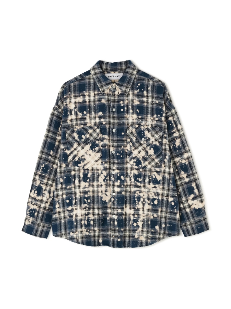 WHITELAND/ホワイトランド/BLEACH CHECK SHIRTS LHP エルエイチピー トップス シャツ・ブラウス ブラック レッド ネイビー【送料無料】[ Fashion] 13,860円