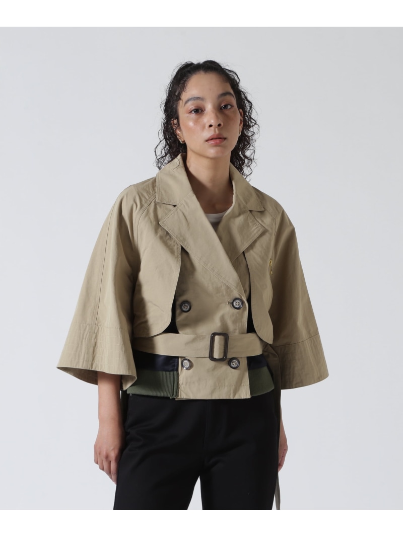 Risley/リズレー/ショートトレンチ ROYAL FLASH ロイヤルフラッシュ ジャケット・アウター その他のジャケット・アウター ホワイト ベージュ【送料無料】[ Fashion]
