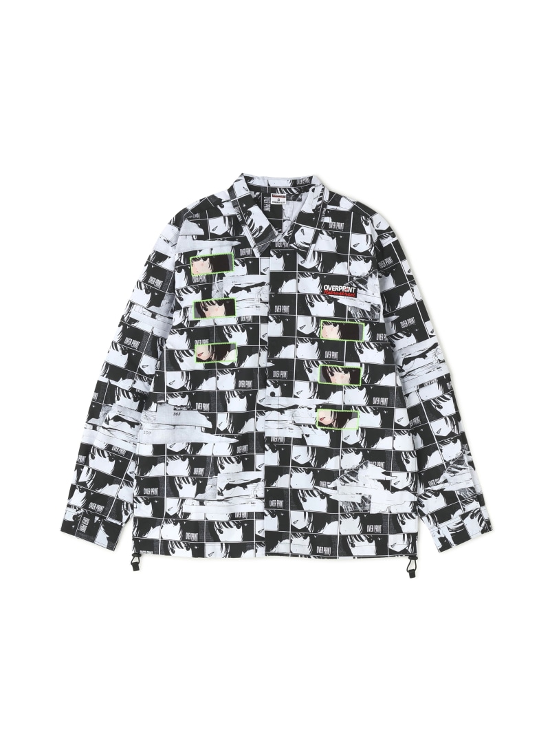 【SALE／40%OFF】overprint/オーバープリント/Face Arm Zip Shirts LHP エルエイチピー トップス シャツ・ブラウス ブラック【RBA_E】【送料無料】[ Fashion]｜US ONLINE STORE