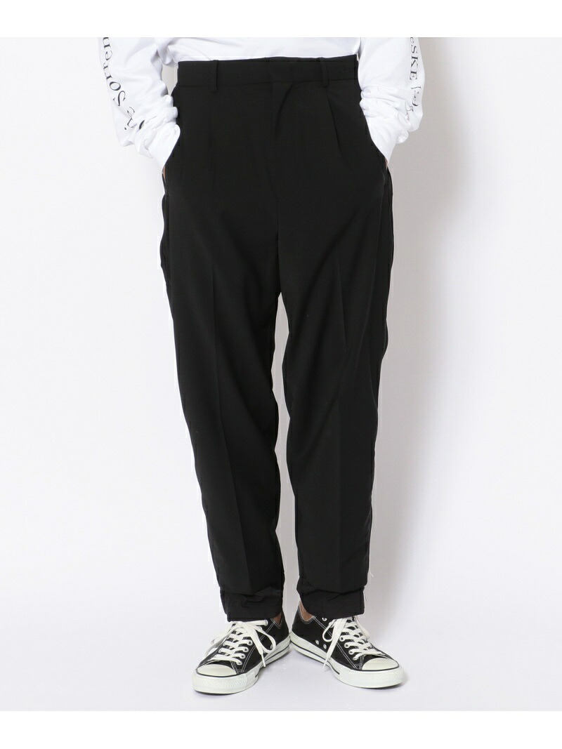 【SALE／50%OFF】LUSOR(ルーソル)WOOL ZIP SLACKS B'2nd ビーセカンド パンツ その他のパンツ グレー ブラック【RBA_E】【送料無料】[ Fashion]
