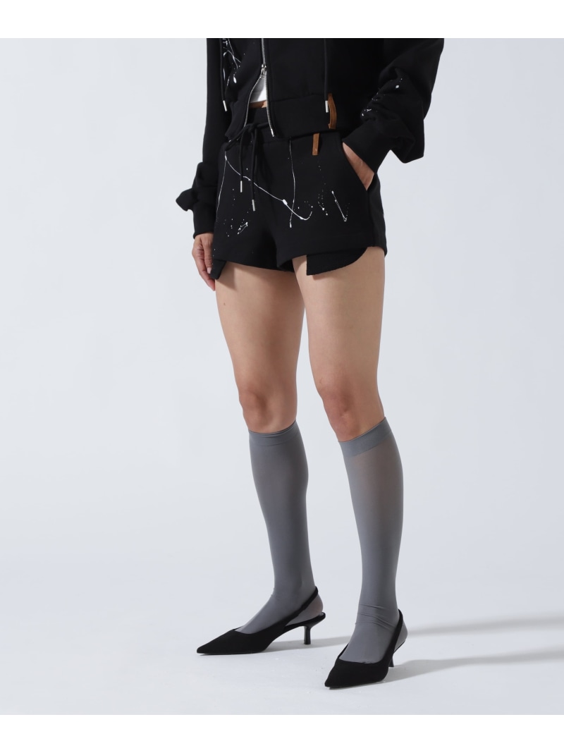 MITSUKI/ミツキ/ペイントショートパンツ ROYAL FLASH ロイヤルフラッシュ パンツ その他のパンツ ホワイト ブラック【送料無料】[ Fashion]