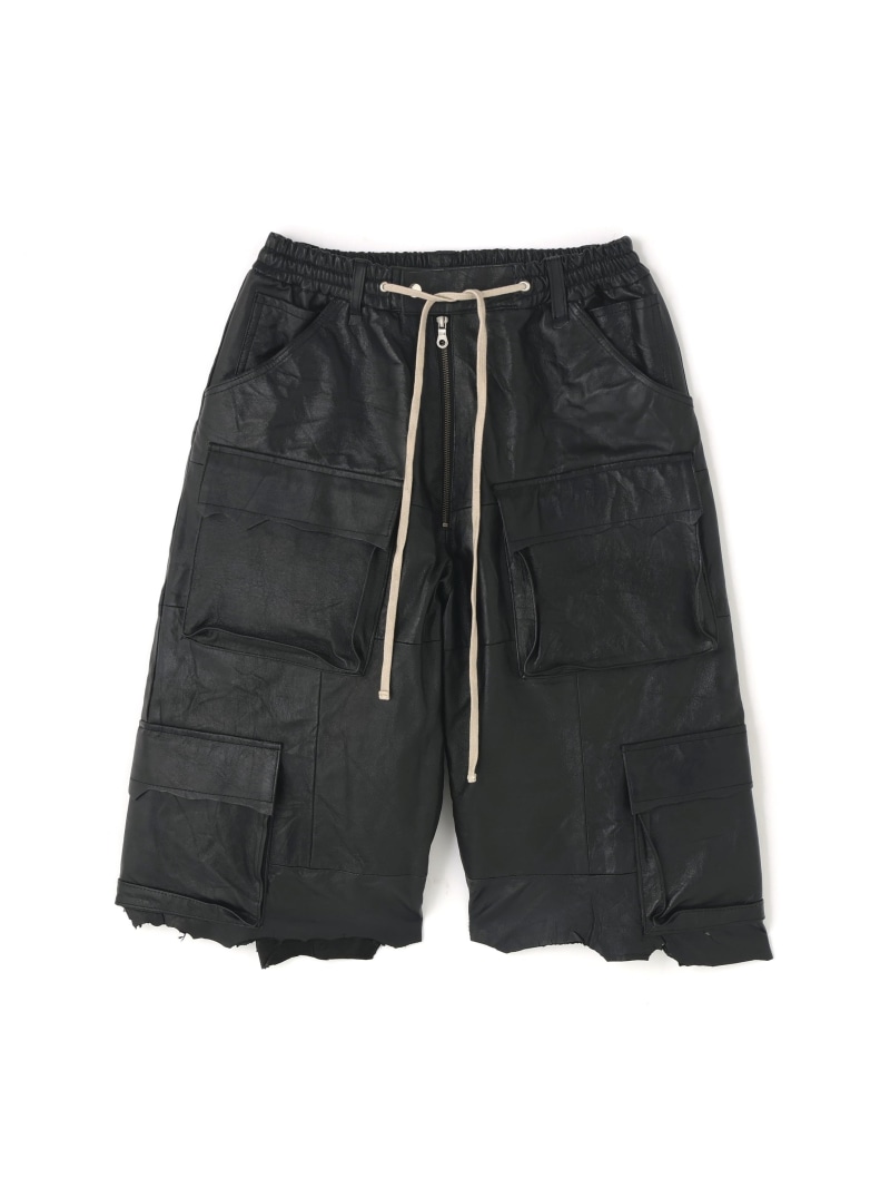 DankeSchon/ダンケシェーン/REPRO-LEATHER CARGO SHORTS LHP エルエイチピー パンツ その他のパンツ ブラック【送料無料】[ Fashion]