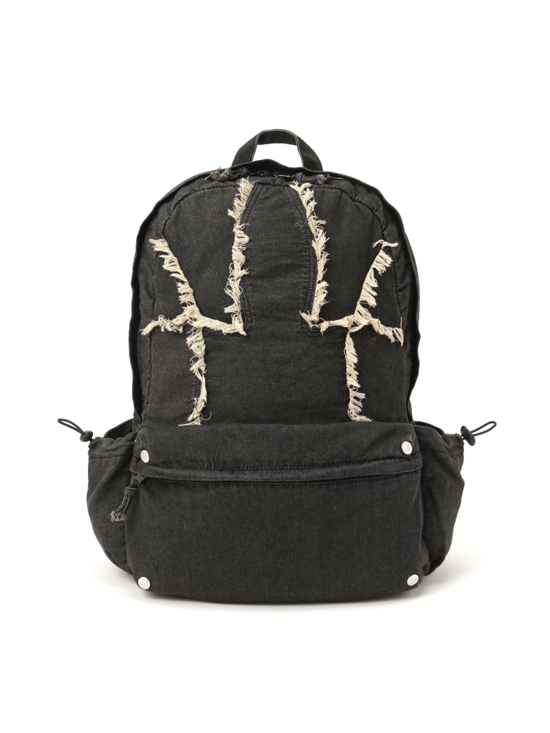NOT4NERD/ノットフォーナード/CUT OFF STUD DENIM BACKPACK LHP エルエイチピー バッグ その他のバッグ ブラック ブルー【送料無料】[ Fashion]