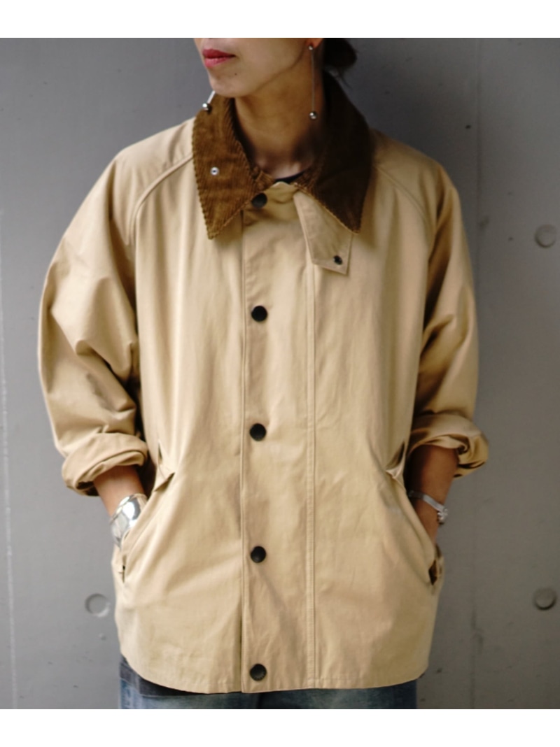 Barbour(バブアー)TRANSPORT / 移送/桃人はだ 綿織物 ショートレングスブルゾン B\u00272nd ビーセカンド ジャケット・アウター 上衣・前掛け ベージュ【貨物輸送無料】[ Fashion]