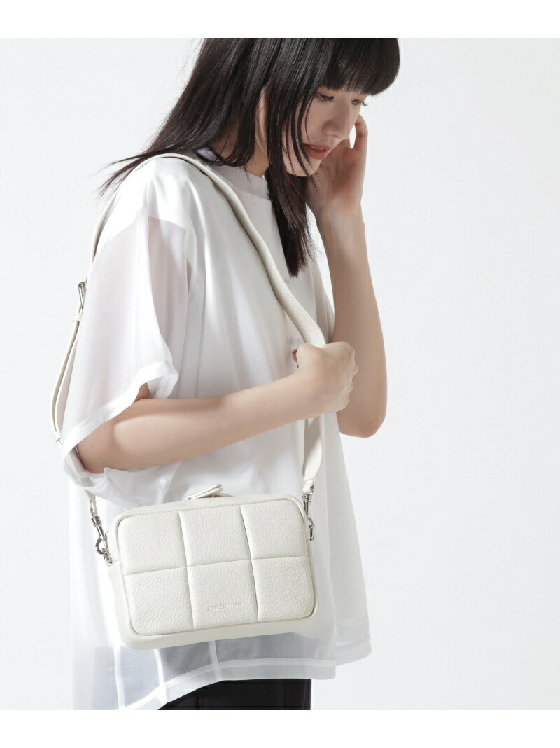 ADD CULUMN(アドカラム) PUFF - CROSSBODY E B'2nd ビーセカンド バッグ その他のバッグ ブラック ホワイト【送料無料】[ Fashion]