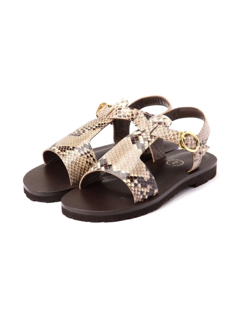 【SALE／30%OFF】天使の都市 POCHE/ラポッシュ/LOTUS PYTHON/ロータスパイソン サンダル Schott 打つこと シューズ・靴 余分の物のシューズ・靴【RBA_E】【貨物輸送無料】[ Fashion]
