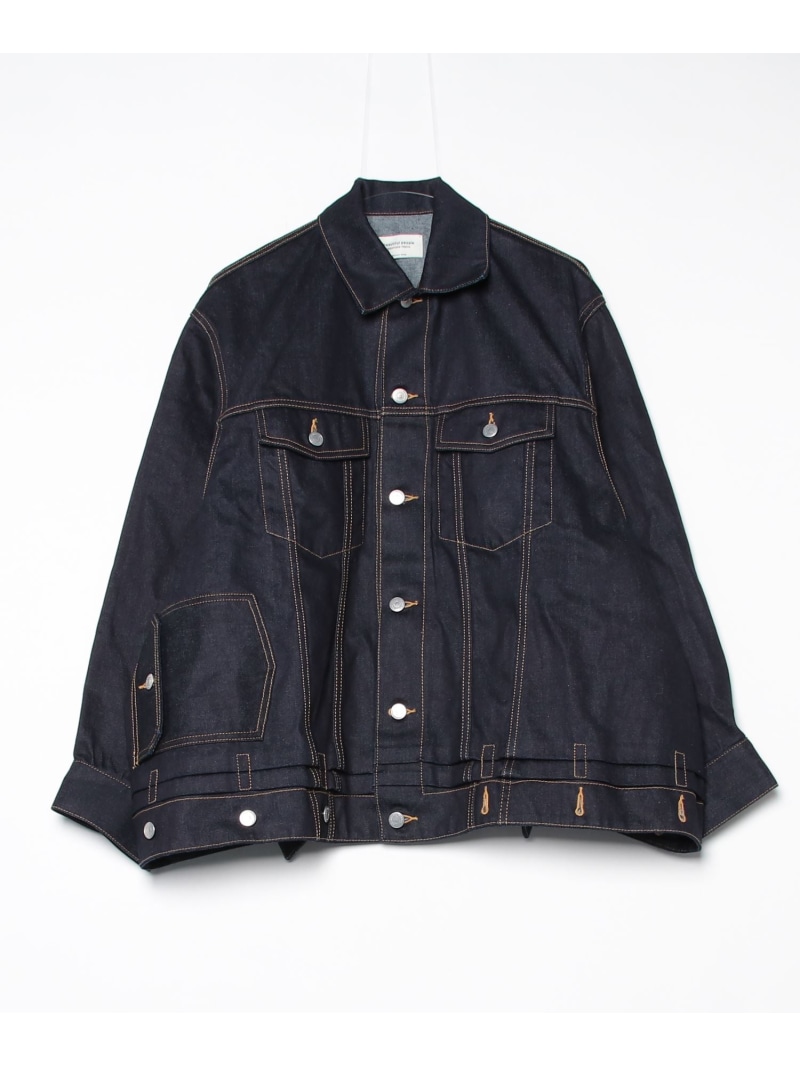 beautiful people/ビューティフルピープル/double-end selvedge denim blouson ROYAL FLASH ロイヤルフラッシュ パンツ ジーンズ・デニムパンツ ブルー【送料無料】[ Fashion]