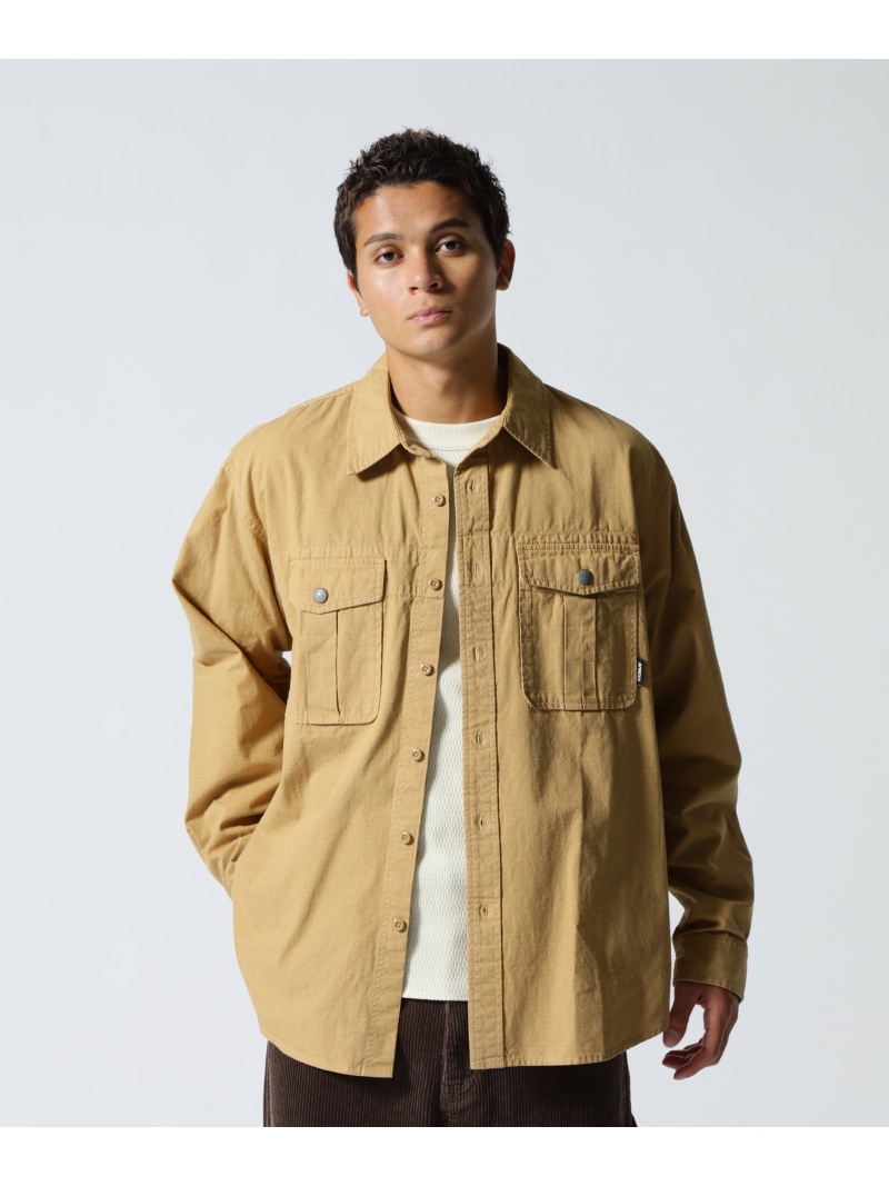 【SALE／30%OFF】CONCHO SNAP UTILITY SHIRT AVIREX アヴィレックス トップス シャツ・ブラウス グリーン カーキグリーン グレー【RBA_E】【送料無料】[ Fashion]｜US ONLINE STORE
