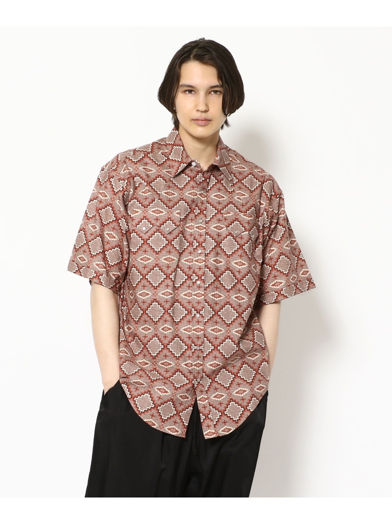 ROCKMOUNT/ロックマウント SS NATIVE SHIRT ウエスタンシャツ IMPORT ORIGINAL ビーバー トップス シャツ・ブラウス ブラウン【送料無料】[ Fashion]