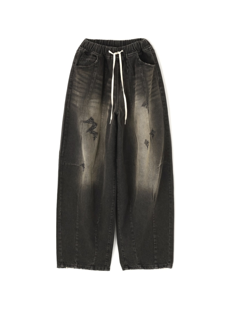 SIS/エスアイエス/Wide Baloon Pants LHP エルエイチピー パンツ ジーンズ・デニムパンツ ブルー ブラック【送料無料】[ Fashion]
