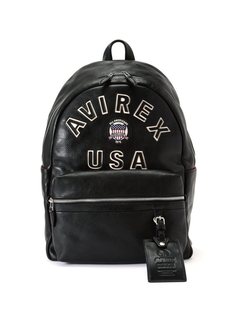 VARSITY LEATHER DAYPACK / AVX5628 AVIREX アヴィレックス バッグ その他のバッグ ブラック【送料無料】[ Fashion]