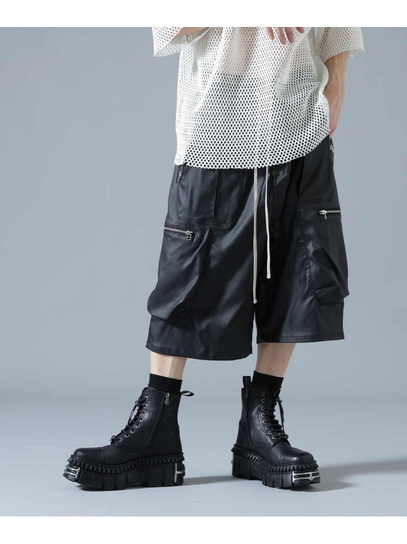 DankeSchon/ダンケシェーン/COATING BAGGYCARGO SHORTS LHP エルエイチピー パンツ その他のパンツ ブラック【送料無料】[ Fashion]｜US ONLINE STORE
