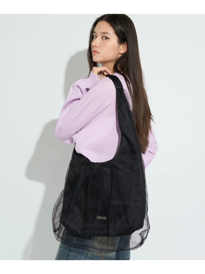ANNA SUI NYC/アナ スイ エヌワイシー/チュールギャザーバッグ ROYAL FLASH ロイヤルフラッシュ バッグ その他のバッグ パープル ブラック【送料無料】[ Fashion]