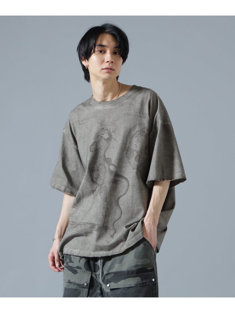 DankeSchon/ダンケシェーン/SPRAY BURN SST COCKATRICE LHP エルエイチピー トップス カットソー・Tシャツ ベージュ【送料無料】[ Fashion]