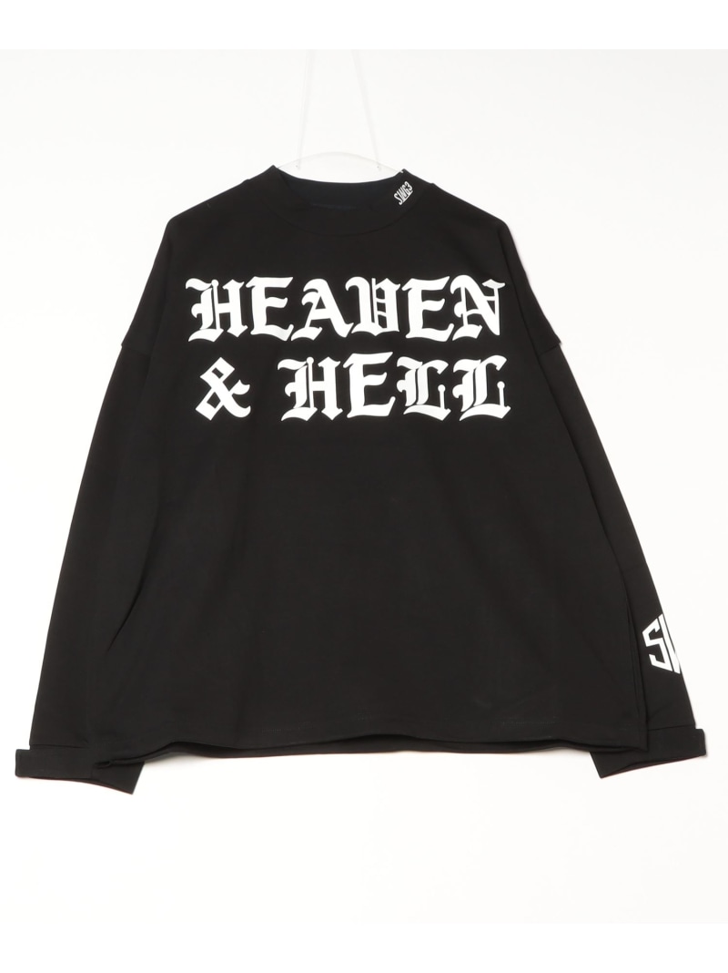 THE SWINGGGR/ザ スウィンガー/H\u0026H PUNCH MOCKNECK L/S TEE ROYAL FLASH ロイヤルフラッシュ トップス カットソー・Tシャツ ブラック【送料無料】[ Fashion]