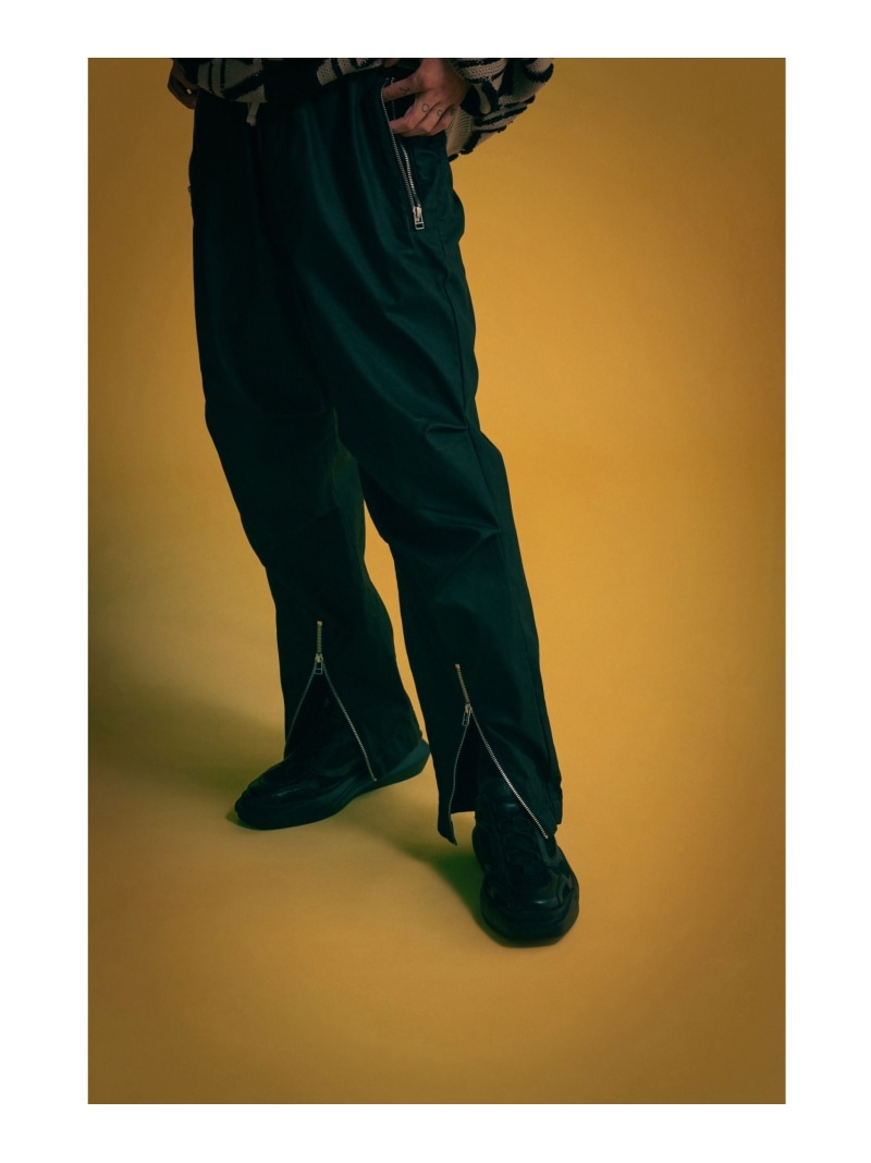 DankeSchon/ダンケシェーン/COATING FRONT ZIP PANTS/コーディネートジップパンツ LHP エルエイチピー パンツ その他のパンツ ブラック【送料無料】[ Fashion]
