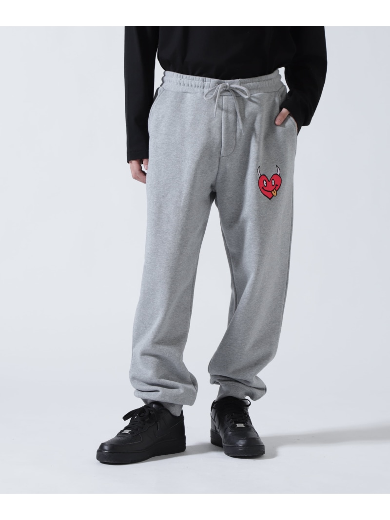 maxsix(マックスシックス)ONI HEART SWEAT PANTS B'2nd ビーセカンド パンツ その他のパンツ グレー ブラック【送料無料】[ Fashion]