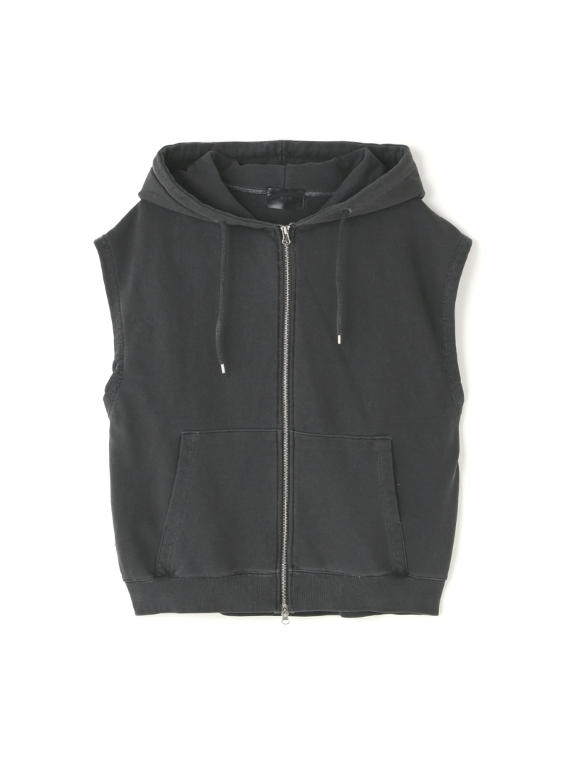 SIS/エスアイエス/Vest Hood Zip Up LHP エルエイチピー トップス パーカー・フーディー 黒いこと 薄墨色【貨物輸送無料】[ Fashion]