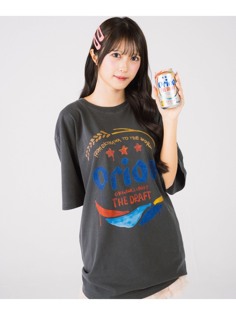 guernika&times;ORIONBEER/ORION THE DRAFT ART PRINT T-SHIRT (SPECIAL VINTAGE) ROYAL FLASH ロイヤルフラッシュ トップス カットソー・Tシャツ ブラック【送料無料】[ Fashion]｜US ONLINE STORE