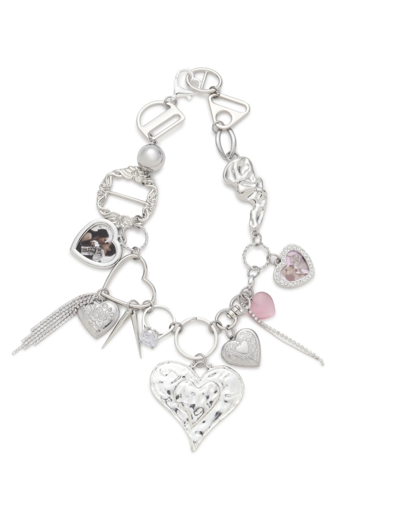 hurjaboyacc/ホジャボーイアクセ/HEART MIX NECKLACE LHP エルエイチピー アクセサリー・腕時計 その他のアクセサリー・腕時計 シルバー【送料無料】[ Fashion]