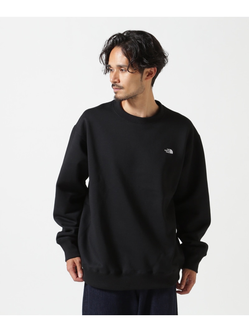 THE NORTH FACE/ザ・ノース・フェイス/SMALL LOGO HEATHER SWEAT CREW LHP エルエイチピー トップス スウェット・トレーナー 黒いこと 薄墨色【貨物輸送無料】[ Fashion]