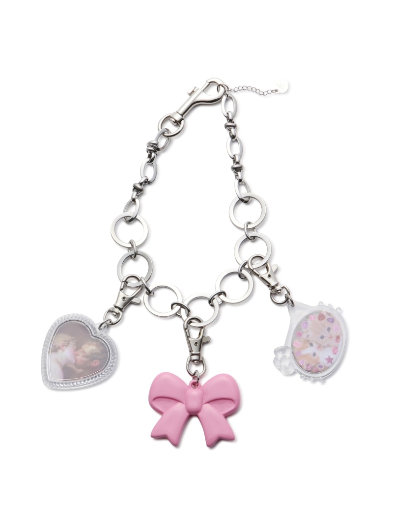 hurjaboyacc/ホジャボーイアクセ/RIBBON FRAME NECKLACE LHP エルエイチピー アクセサリー・腕時計 その他のアクセサリー・腕時計 ピンク【送料無料】[ Fashion]
