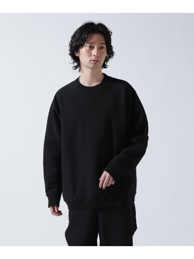 ATON(エイトン)GARMENT DYED URAKE ｜ OVERSIZED PULLOVER B'2nd ビーセカンド トップス スウェット・トレーナー ブラック【送料無料】[ Fashion]｜US ONLINE STORE
