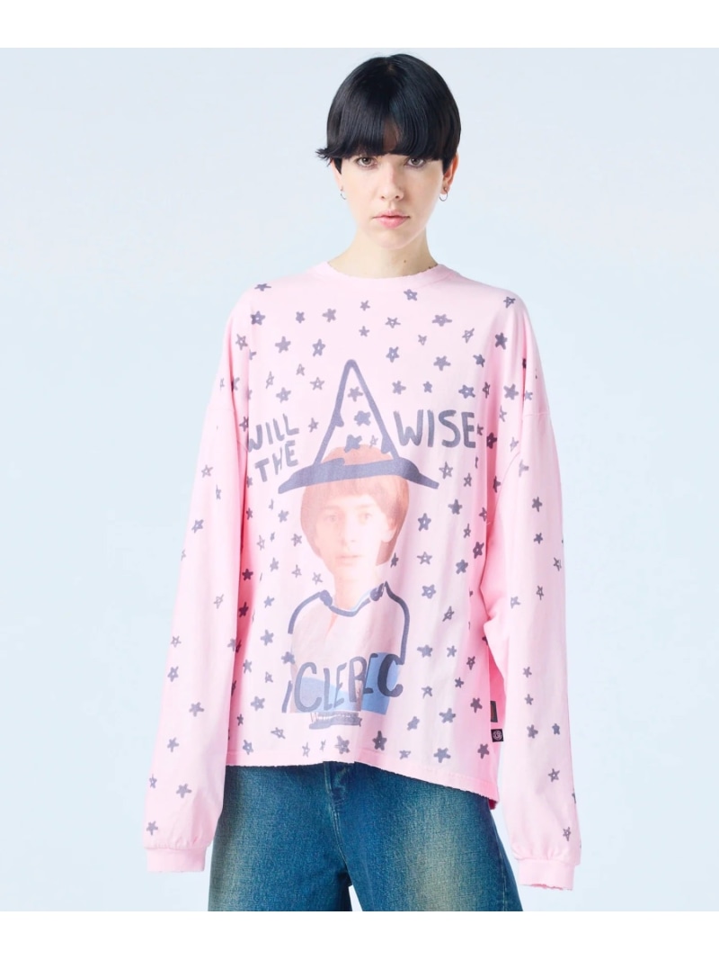 littlesunnybite/stranger things x little sunny bite will long tee LHP エルエイチピー トップス カットソー・ティーシャツ サクラ色【貨物輸送無料】[ Fashion]