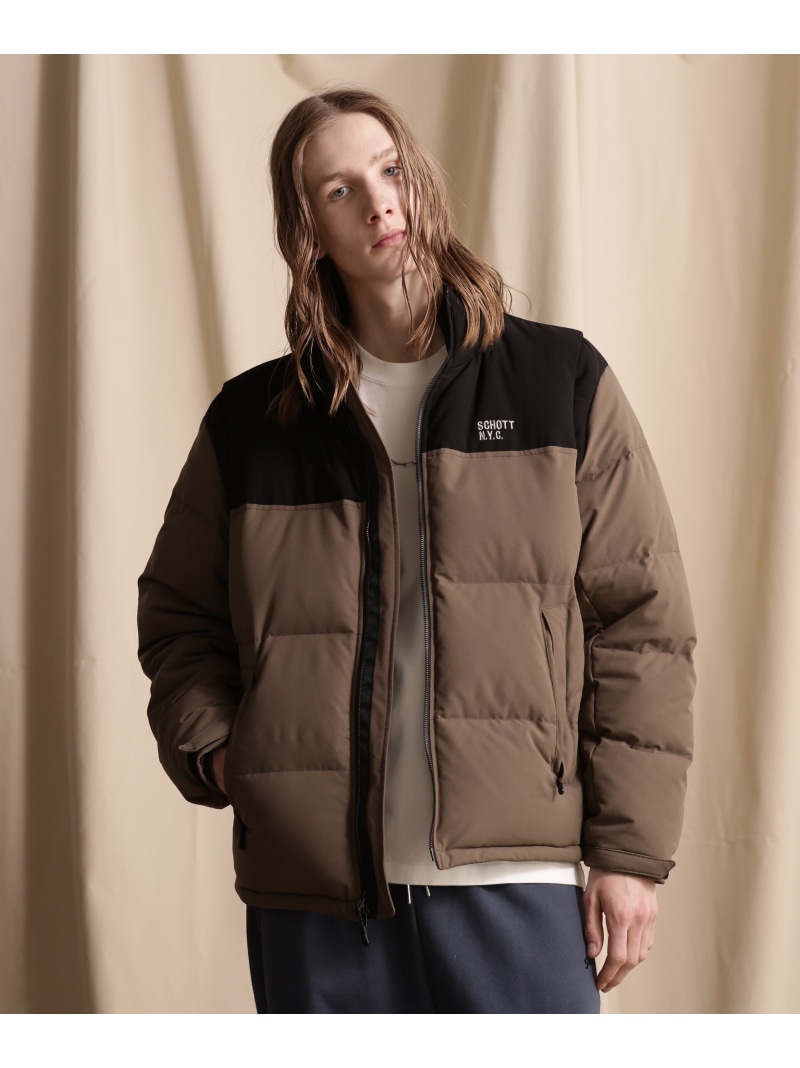 【美品】schott × TAION インナーダウン　Mサイズ Schott N.Y.C ショット TAION タイオン コラボ インナーダウン