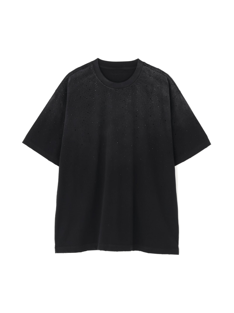 DankeSchon/ダンケシェーン/RHINESTONE S/S T-SHIRTS LHP エルエイチピー トップス カットソー・プルオーバー 白いこと 黒いこと【貨物輸送無料】[ Fashion]