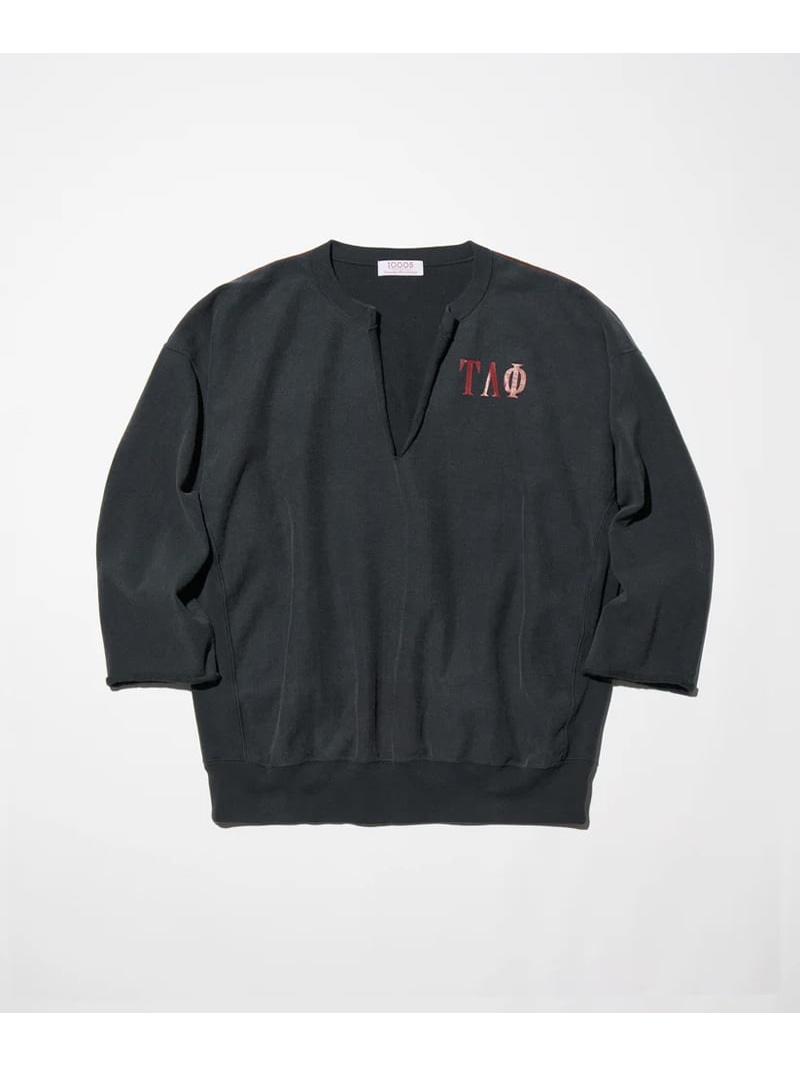 THOUSANDS/サウザンズ/FADED SLITNECK RW SWEAT GARDEN TOKYO ガーデン トップス スウェット・トレーナー ブラック グレー【送料無料】[ Fashion]｜US ONLINE STORE